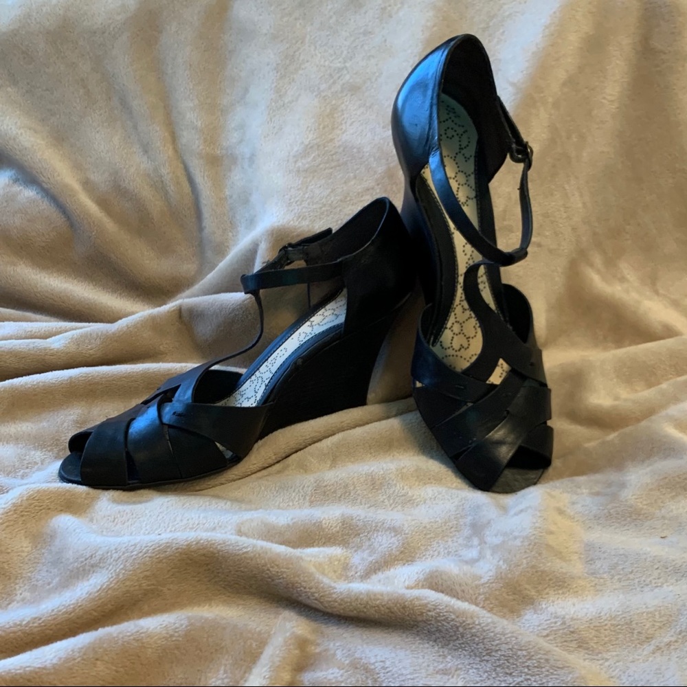 Black Leather Kenneth Cole Reaction Women’s 10